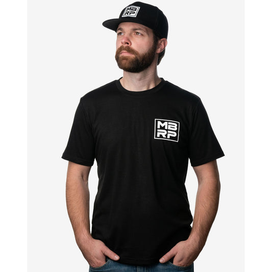 MBRP Exhaust Square Logo T-Shirt; XXXL Black A6288