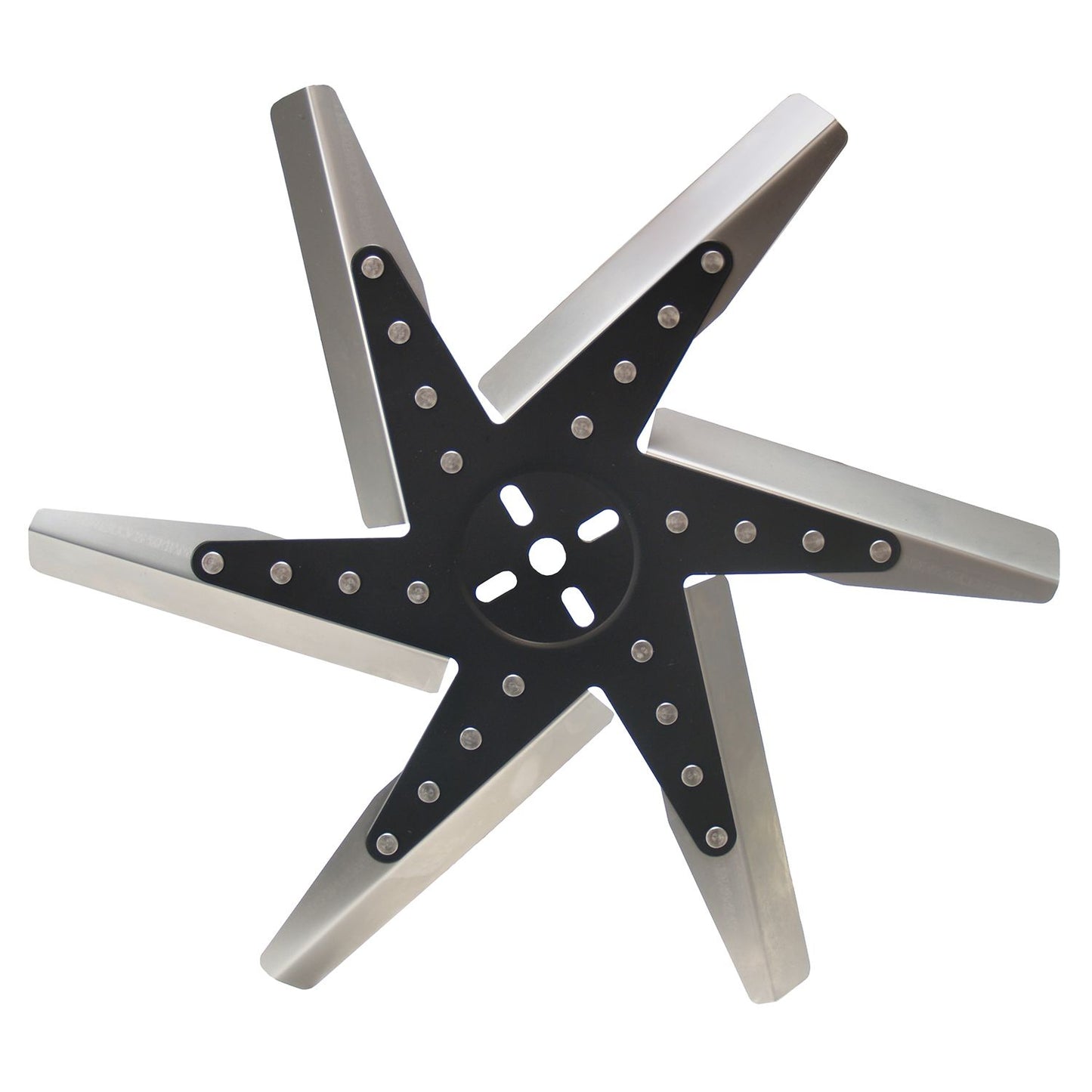 Derale 18" High Performance Stainless Steel Standard Rotation Flex Fan, Black Hub 19118