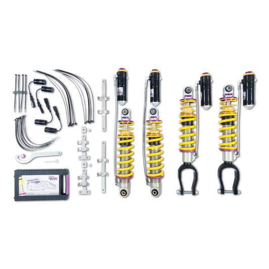 KW Suspensions 3A7100AN KW V4 Coilover Kit Bundle - Audi R8 (4S) Coupe Spyder with Magnetic Ride