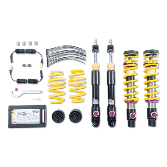 KW Suspensions 3A7100CJ KW V4 Coilover Kit Bundle - Audi RS5 (B9): with DRC