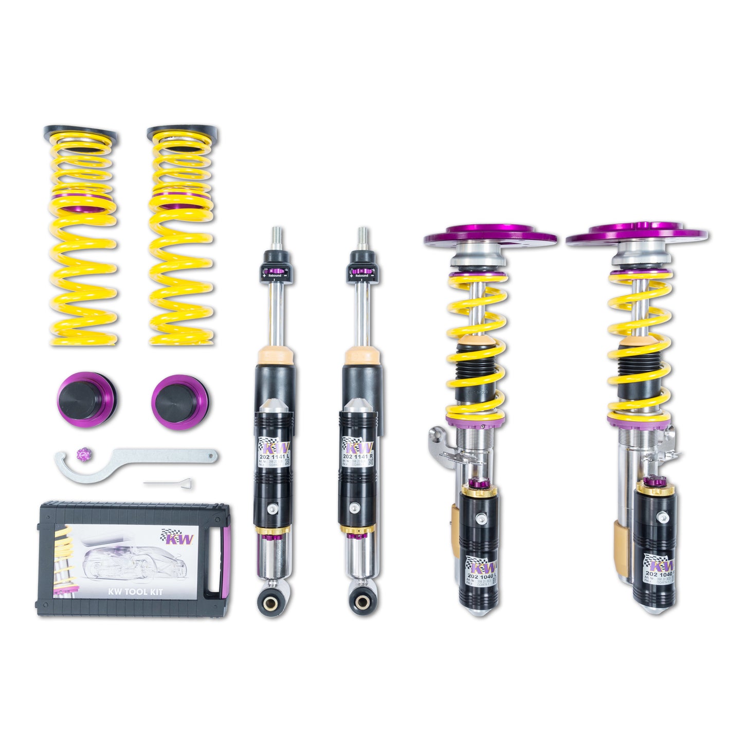 KW Suspensions 3A7200BH KW V4 Coilover Kit - BMW M2 incl Competition