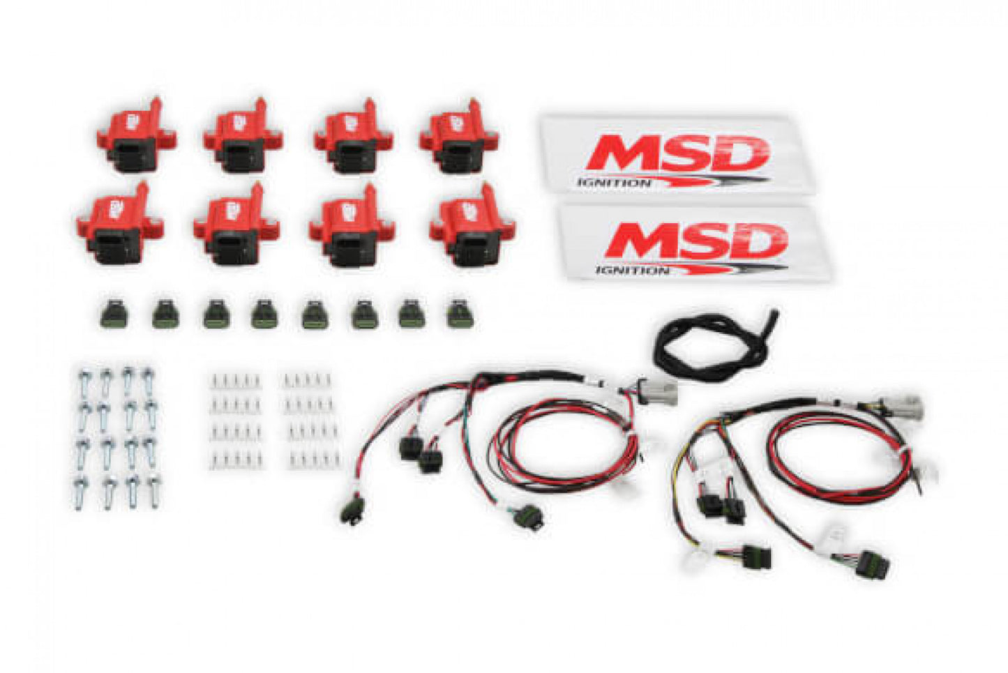 MSD Ignition Coil - Smart - Big Wire Kit - Red 8289-KIT