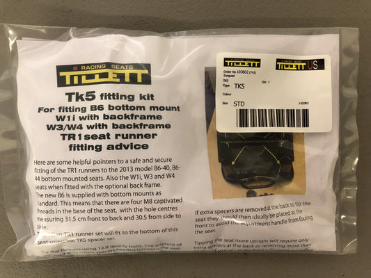 Tillett TK5 Seat Slider Fitment Kit for B6, W1 and W2 seats TIL-TK5