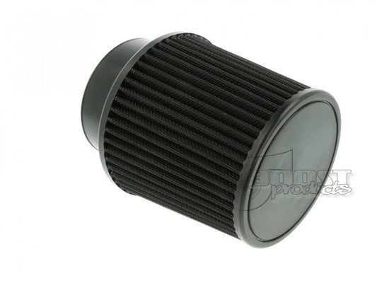 BOOST products Universal Air Filter 89mm (3-1/2") ID Connection, 127mm (5") Length, Black IN-LU-127-089