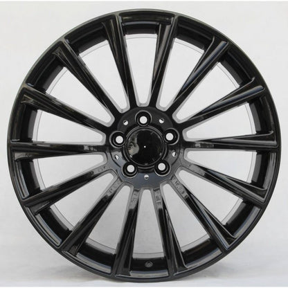 19" X 8.5/9.5" Staggered Aluminum Gloss Black Wheels Set - Dynamic Performance - R502-GB-19x8.5/9.5-5x112-38/43-66.56