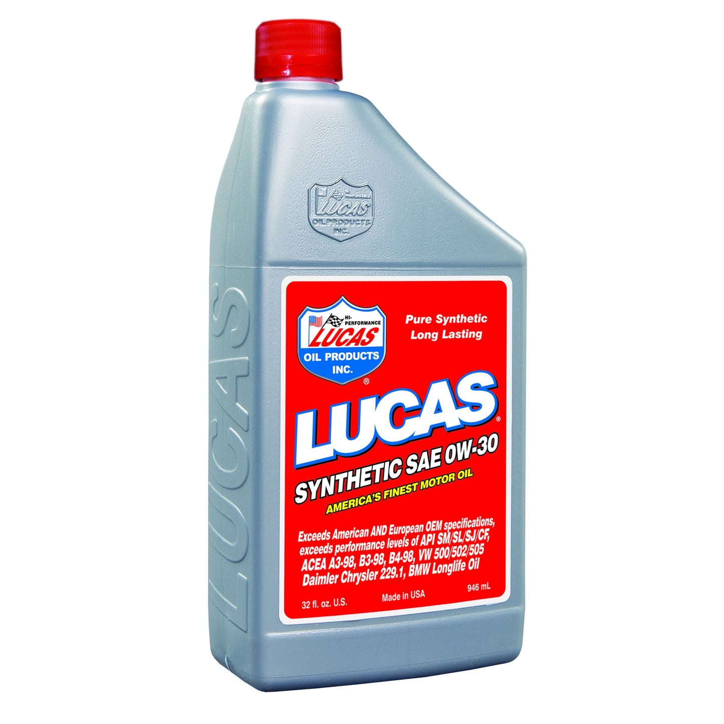 Lucas Oil Products Synthetic SAE 0W-30 Motor Oil 10179