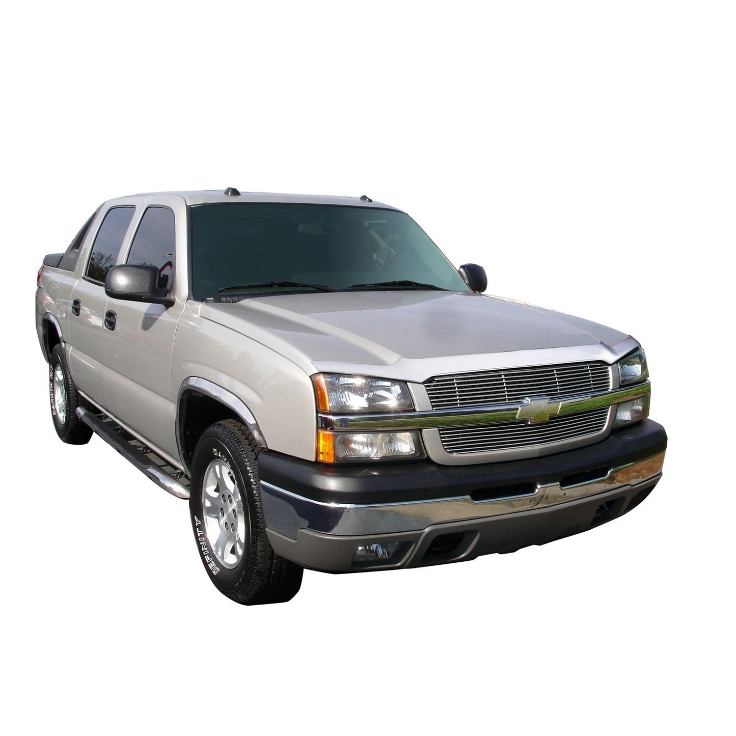 Auto Ventshade 622024 Aeroskin Flush Mount Chrome Hood Protector For 2003-2005 Silverado 1500 2003-2004 Silverado 2500/3500