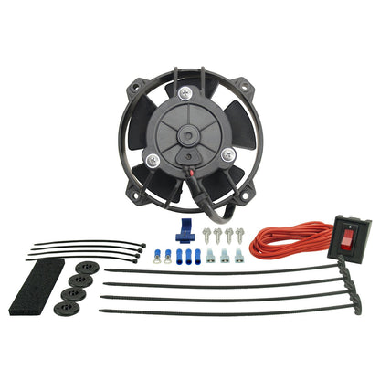 Derale 4" Tornado Electric Puller Fan, Premium Mounting Kit 16504