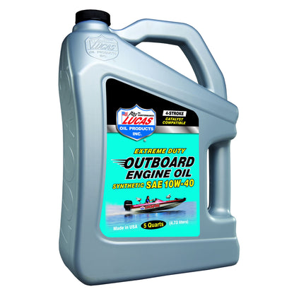 Lucas Oil Products Outboard Engine Oil Synthetic 10W-40 10813