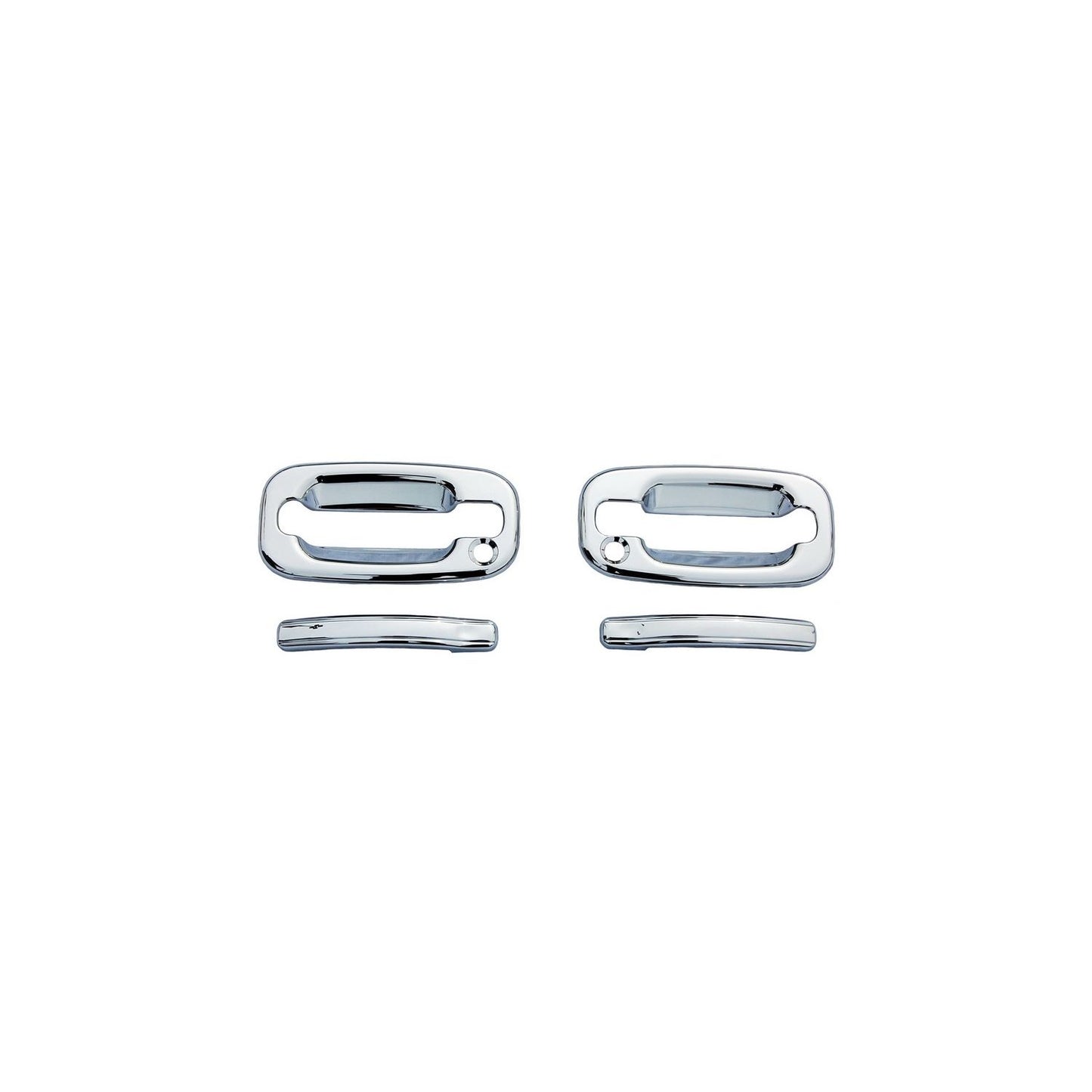 Auto Ventshade 685201 Chrome Door Handle Covers For 2004-2014 Ford F-150 2-Door With Keypad