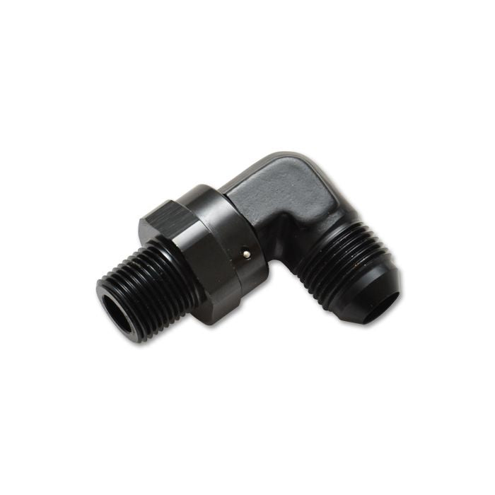 Vibrant Performance - 11357 - Male AN to Male NPT 90 Degree Swivel Adapter -8 AN to 3/8 in. NPT