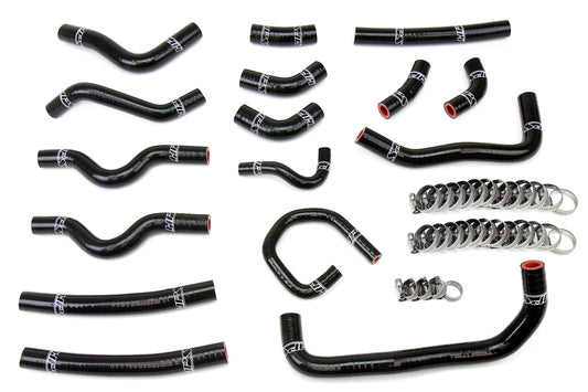HPS Performance High Temp 3-ply Reinforced SiliconeReplace OEM Rubber Heater Coolant Hoses 57-1913-BLK