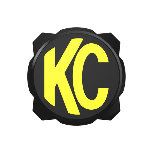 KC HiLiTES 6 in Pro6 Gravity Light Cover - Black / Yellow KC Logo 5111