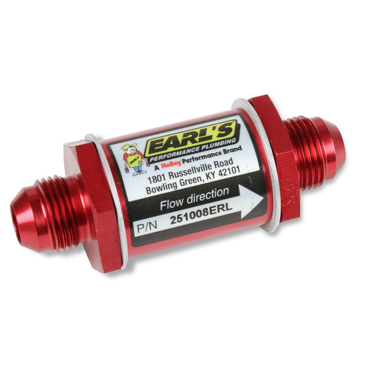 Earls Performance In-Line Check Valve 251008ERL