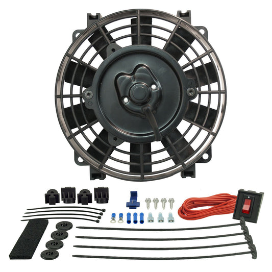 Derale 8" Tornado Electric Puller Fan, Premium Mounting Kit 16508