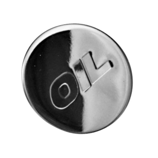 Proform Engine Oil Filler Cap; Chrome; Steel; Push-In Style; Fits 1-1/4in. Diameter Hole 66018