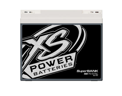 XS Power Batteries 12V Powersports Super Bank Capacitor Modules - M6 Terminal Bolts Included 1500 Max Amps SB75-975L