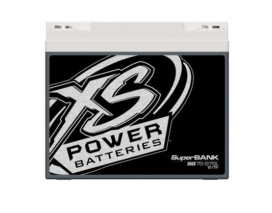 XS Power Batteries 12V Powersports Super Bank Capacitor Modules - M6 Terminal Bolts Included 1500 Max Amps SB75-975L