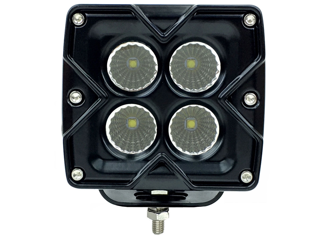 Quake LED - QSE548 - 3 Inch Work Light Square 40 Watt Flood Seismic Series
