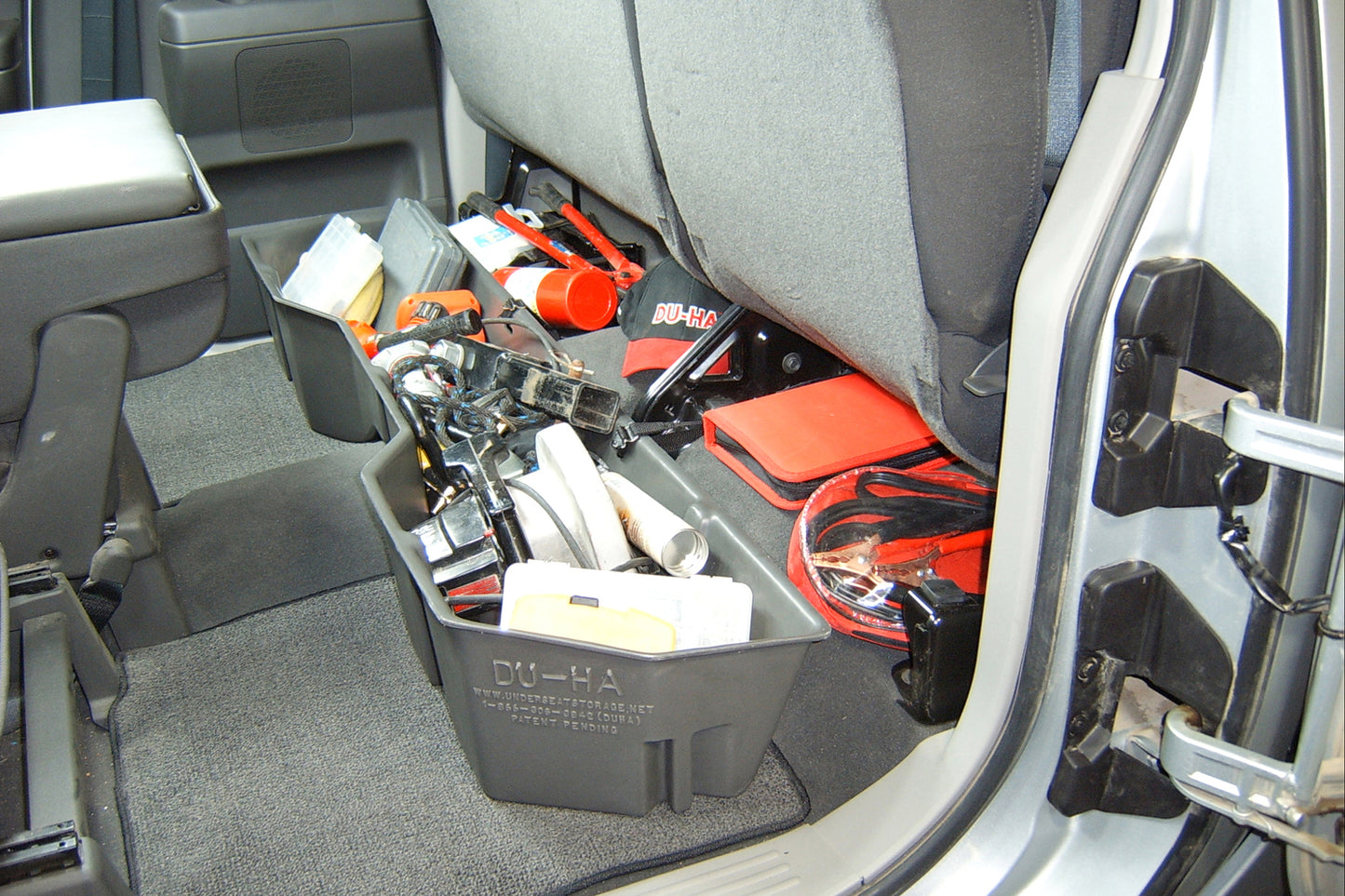 DU-HA 40012 Nissan Underseat Storage Console Organizer And Gun Case - Black