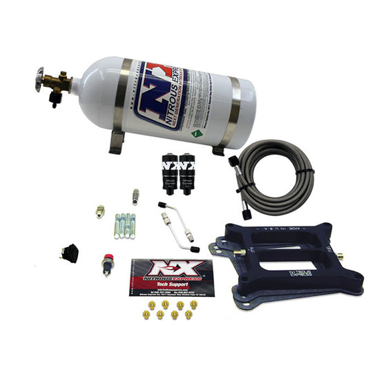 Nitrous Express 4150 HITMAN 4-BBL (100-150-200HP) WITH 10LB BOTTLE NX-40040-10