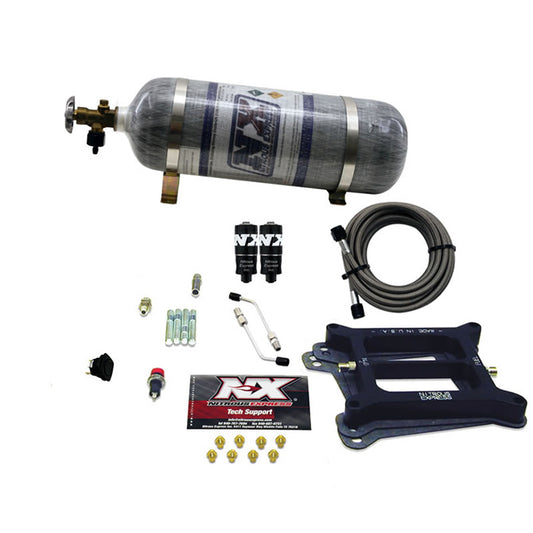 Nitrous Express 4150 HITMAN 4-BBL (100-150-200HP) WITH COMPOSITE BOTTLE NX-40040-12