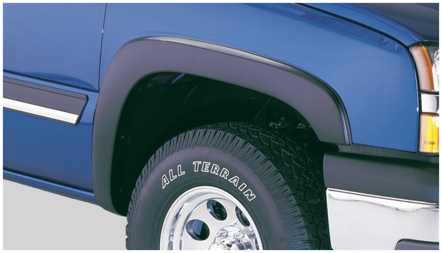 Bushwacker 40053-02 Black OE-Style Smooth Finish Front Fender Flares For 1999-2006 Silverado 1500; 2003-2006 Silverado 2500 HD 3500; 2007 Silverado Classic Models