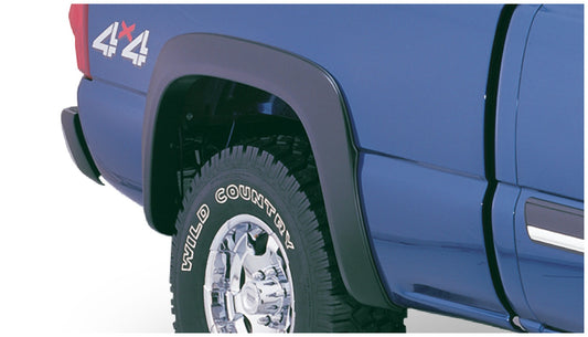 Bushwacker 40056-02 Black Extend-A-Fender Style Smooth Finish Rear Fender Flares For 2003-2006 Silverado 1500; 2007 Silverado 1500 Classic 78ft And 96ft Bed Only