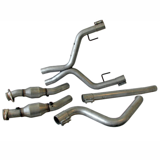 BBK MUSTANG V6 DUAL EXHAUST CONVERSION X PIPE KIT WITH CATS 4011