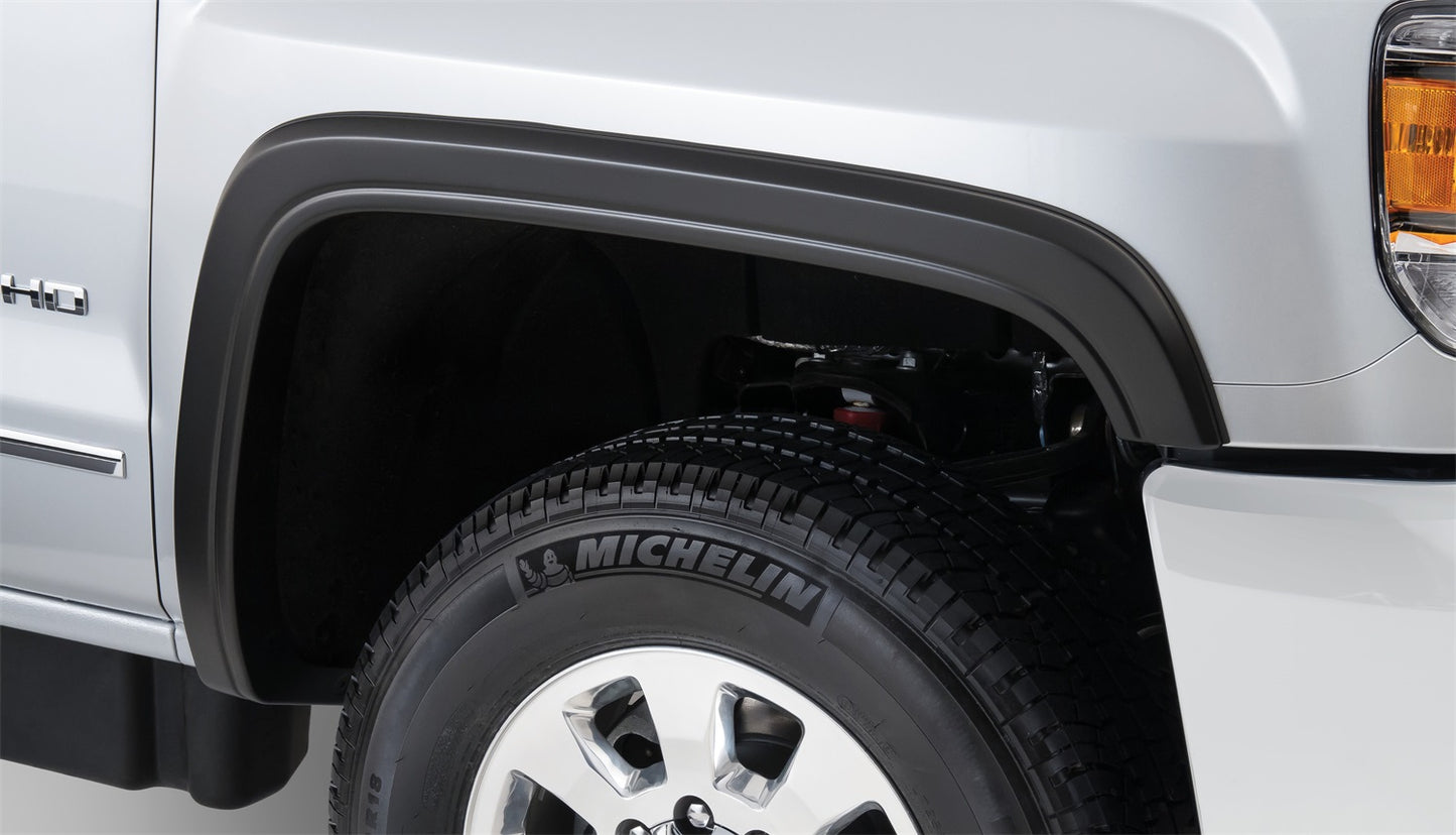 Bushwacker 40129-02 Black OE-Style Smooth Finish Front Fender Flares For 2015-2018 GMC Sierra 2500 HD/3500 HD