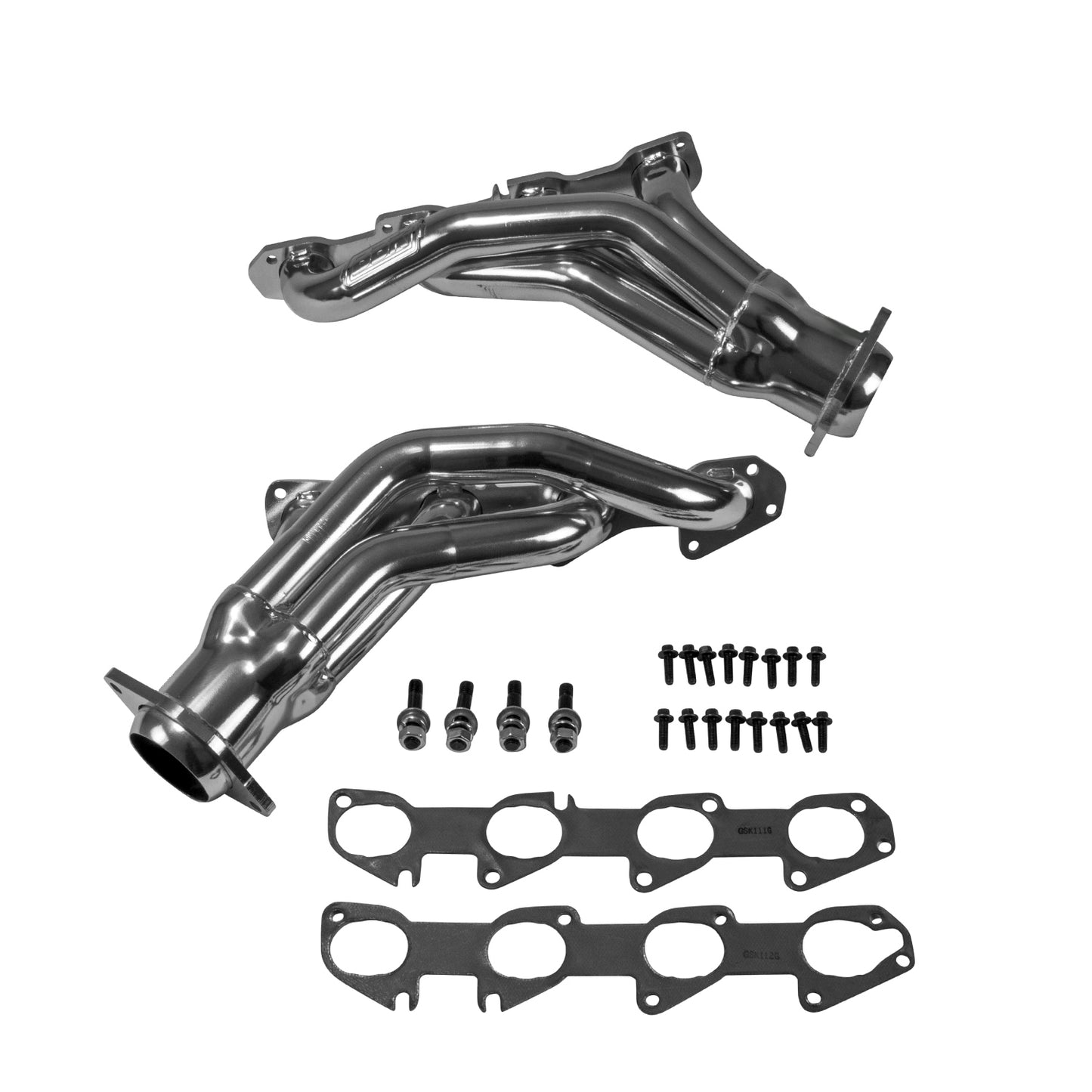 BBK DODGE 6.1L CHALLENGER CHARGER HEMI CARS 1-7/8 SHORTY HEADERS (CHROME) 4013