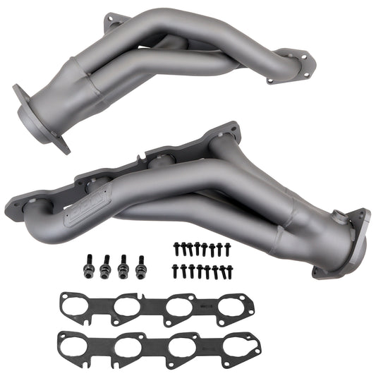 BBK DODGE 6.4L CHALLENGER CHARGER HEMI CARS 1-7/8 SHORTY HEADERS (CHROME) 4019