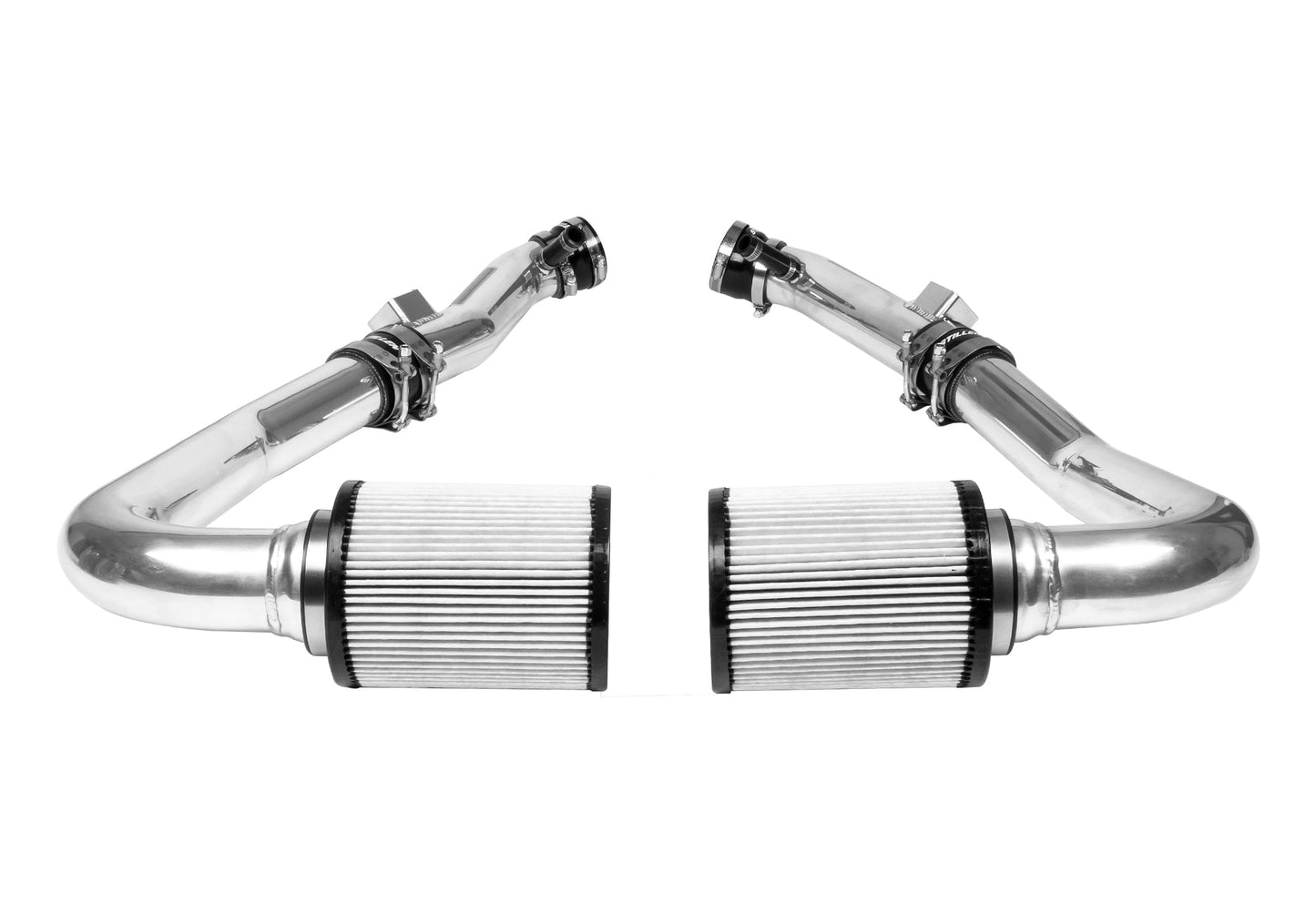 2007-2009 Nissan 350Z  Hi-Flow Ultra Long Dual Tube Air Intake (Gen 3) [Z33] - Dry Filter - 402845DF