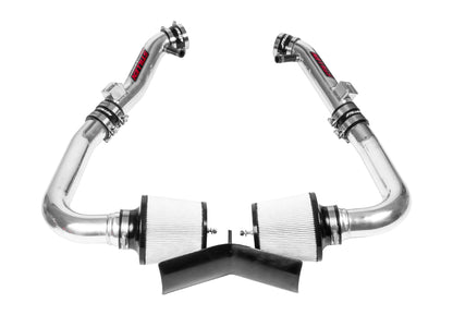 2007-2008 Infiniti G35 Sedan - Dual Ultra Long Tube Air Intake Kit (Gen 3) [V35] - Dry Filter - 402849DF