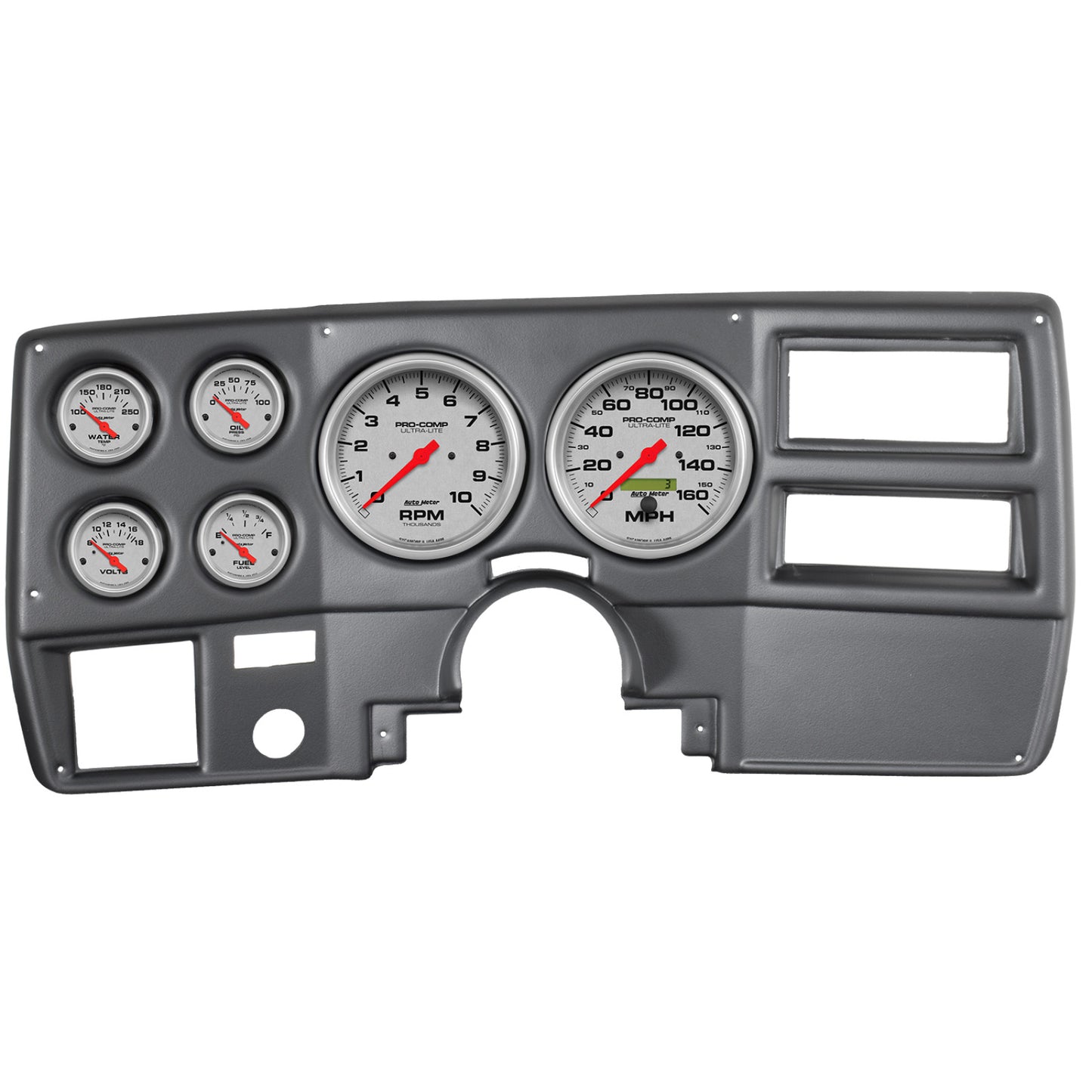 AutoMeter 6 GAUGE DIRECT-FIT DASH KIT CHEVY TRUCK 64-66 ARCTIC WHITE 7043-AW