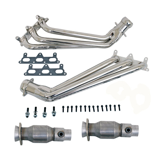 BBK CAMARO V6 1-5/8 LONG TUBE HEADERS W/CATS SYSTEM (CHROME) 4041