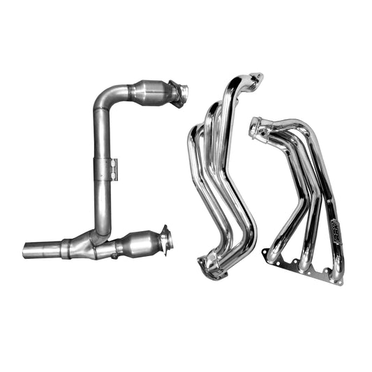 BBK 2007-2011 JEEP WRANGLER 3.8L 1-5/8 LONG TUBE HEADERS W/CATS Y PIPE (CERAMIC) 40500