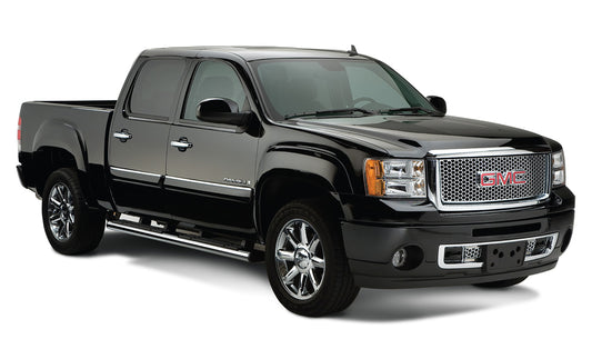 Bushwacker 40926-02 Black OE-Style Smooth Finish 4-Piece Fender Flare Set For 2007-2013 Sierra 1500; 2007-2014 Sierra 2500 HD; Fits 78 78.7 97.6 In. Bed