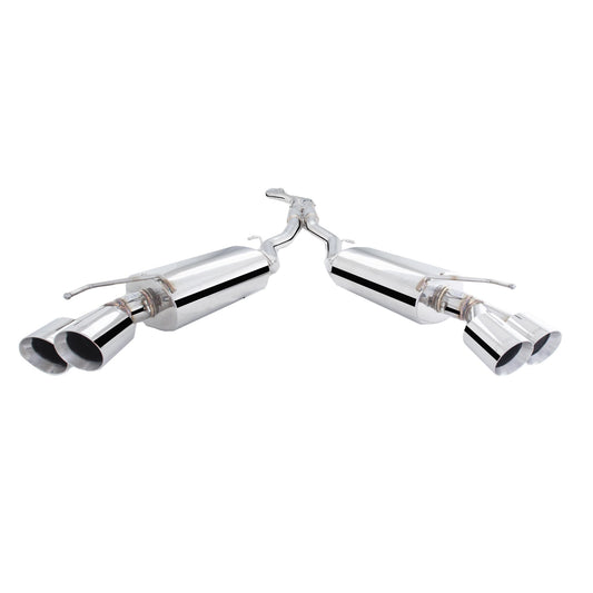 XFORCE Chevrolet Camaro LTG 4CYL Turbo 2016- 3" Stainless Steel Cat Back System With Dual Mufflers; Exhaust System Kit ES-CC17-CBS