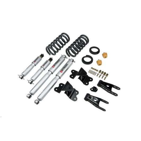 BELLTECH 686SP LOWERING KITS Front And Rear Complete Kit W/ Street Performance Shocks 1988-1998 Chevrolet Silverado/Sierra C1500 (Std Cab ext 454 SS) 2 in. or 3 in. F/4 in. R drop W/ Street Performance Shocks