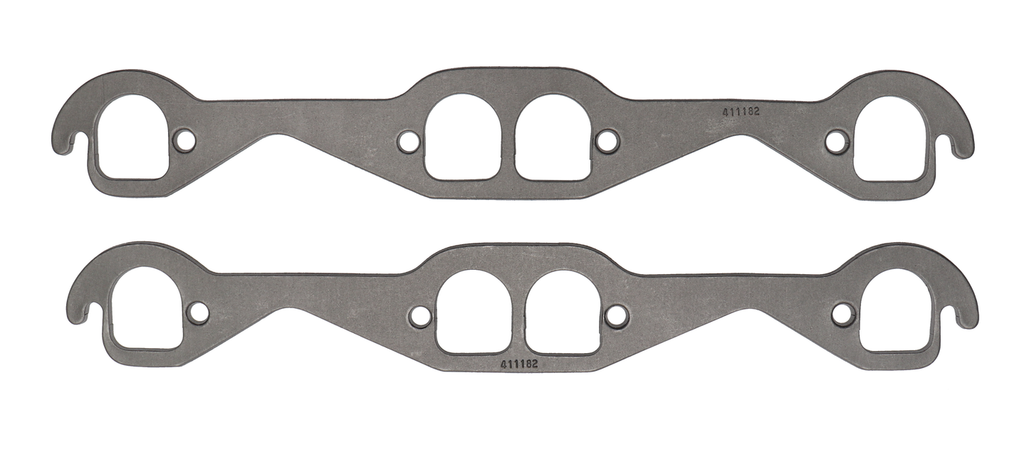 SCE Gaskets SBC EDELBRCK BRODX D PORT GRAPH-FORM 1/8 THK EXH GSKTS 411182