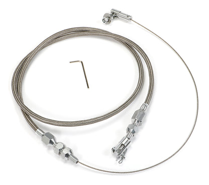 Trans-Dapt Performance Throttle Cable Kit 36 In. Univ. Stainless Steel Housing 4122