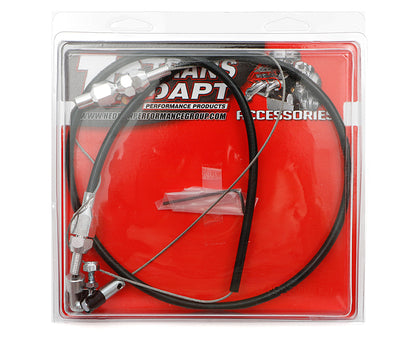 Trans-Dapt Performance Throttle Cable Kit 36 In. Universal Black Housing 4124