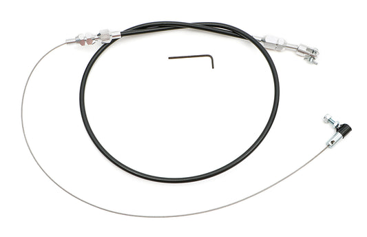 Trans-Dapt Performance Throttle Cable Kit 36 In. Universal Black Housing 4124