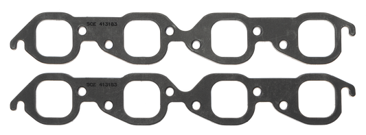 SCE Gaskets BBC LRGE SQUARE GRAPH-FORM 1/8 THK EXH GASKETS 413183