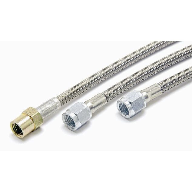 McLeod Steel BraIDed Line Double AN-4 Female 11" Long:W-Bleeder Screw:Each 139009-11