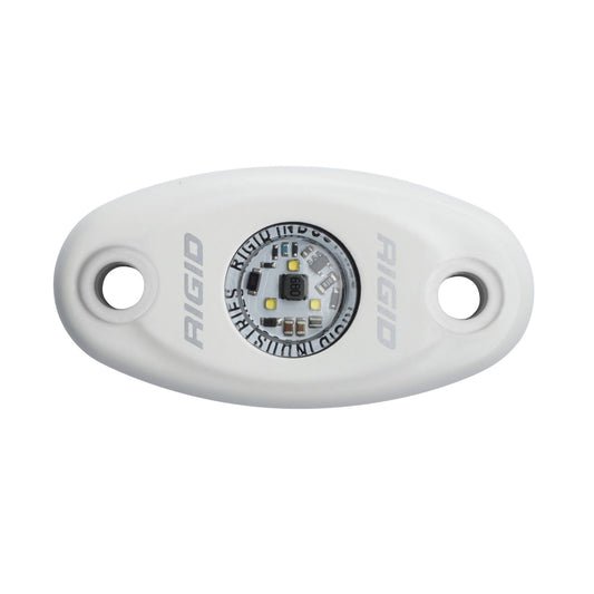 RIGID Industries A-Series LED Light High Power Cool White White Housing Single 480213