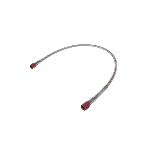 ZEX 2' (ft) Long -3AN Braided Hose with Red Ends NS6614A