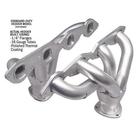 Hedman Hedders BLOCK HUGGER HEADERS; CHEVY BB 396-502; 1-3/4 IN. TUBES; HTC CERAMIC COATED 68376