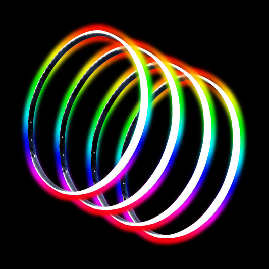 Oracle Lighting 4215-334 - ORACLE LED Illuminated Wheel Rings - ColorSHIFT No Remote
